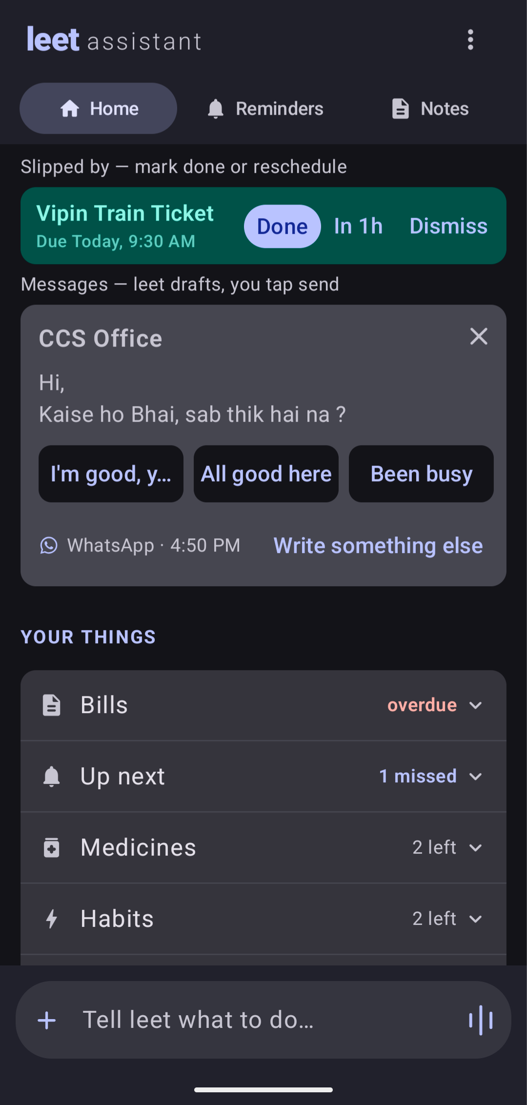 AI-drafted replies